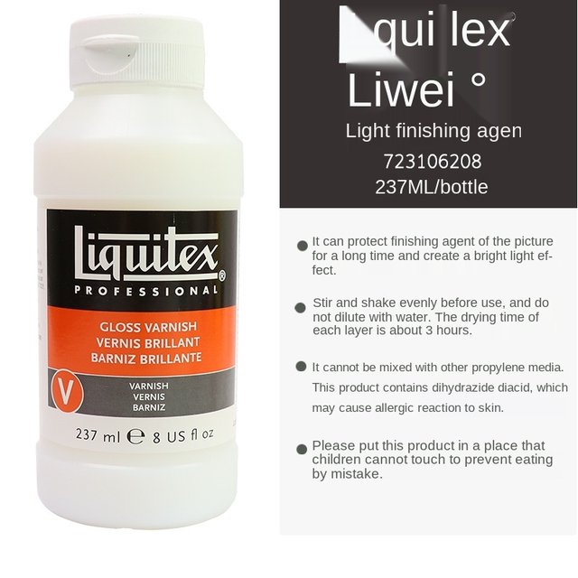 American Liquitex artist casting glaze bright and bright media acrylic  primer base coating fluid painting cell